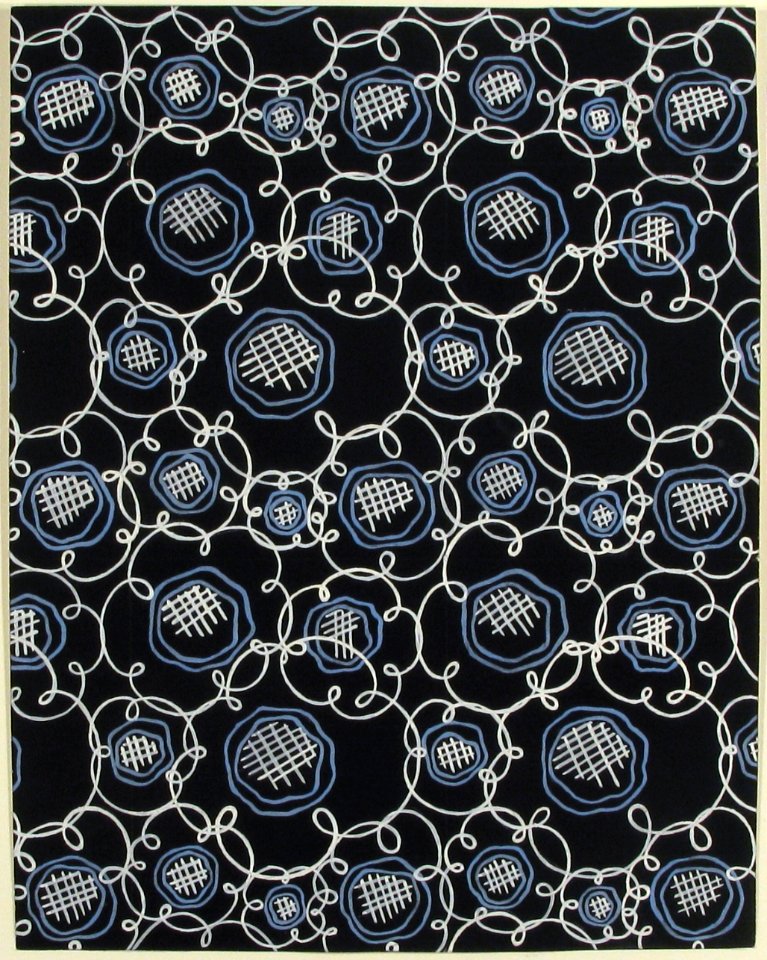 Fabric Design with Blue Flowers MET 1984.1176.8