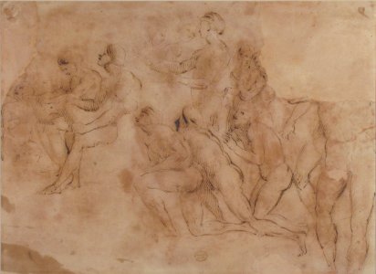 Figure studies (after Raphael's Disputa) MET 80.3.74
