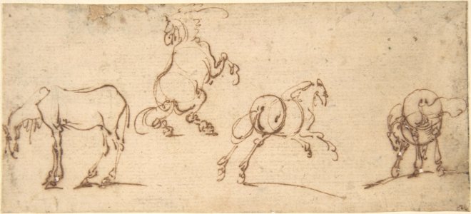 Four Studies of Horses MET DP805552