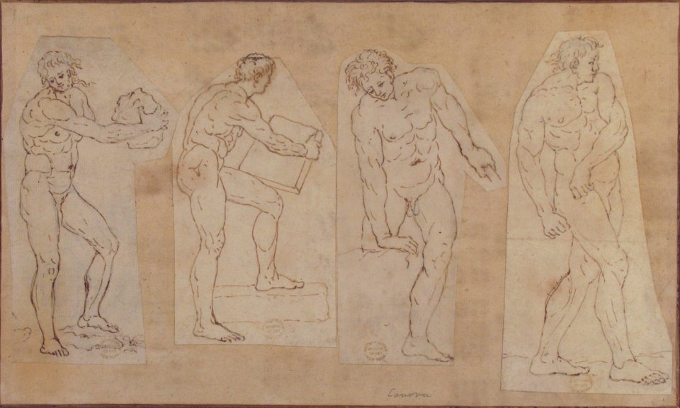 Four Studies of Nude Men MET 87.12.139
