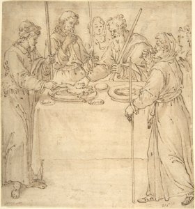 Four Travelers Sharing a Meal? MET DP802012