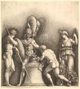 Four classical figures (pagan sacrifice) MET DP823158