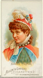 Estelle Clayton, from World's Beauties, Series 1 (N26) for Allen & Ginter Cigarettes MET DP838056