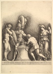 Four classical figures (pagan sacrifice) MET DP823159