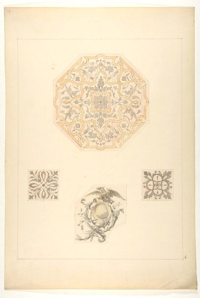 Four designs for decorative motifs MET DP811441