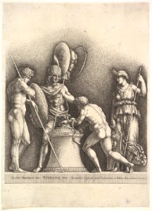 Four classical figures (pagan sacrifice) MET DP823156