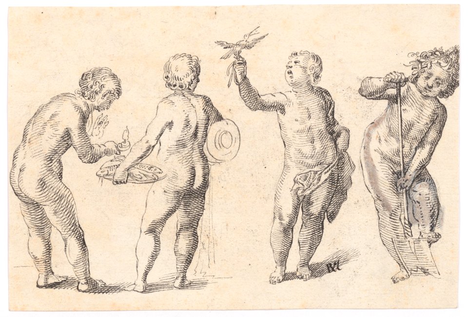Four Putti representing the Four Elements MET DP145156
