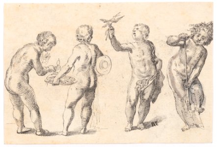 Four Putti representing the Four Elements MET DP145156