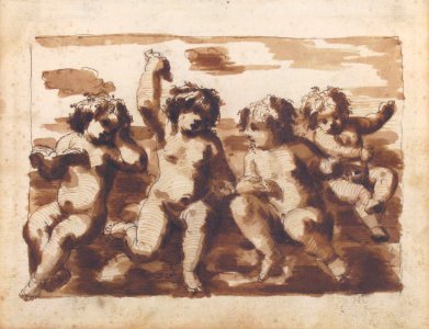 Four Putti on Clouds MET 1995.77