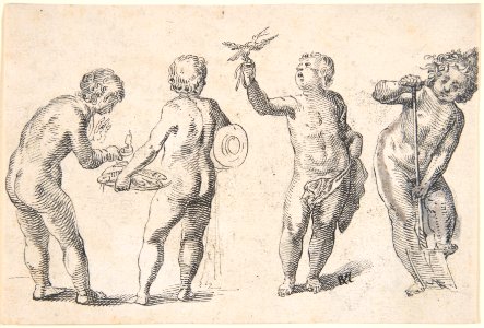 Four Putti representing the Four Elements MET DP803231