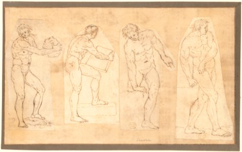 Four Studies of Nude Men MET DP148736