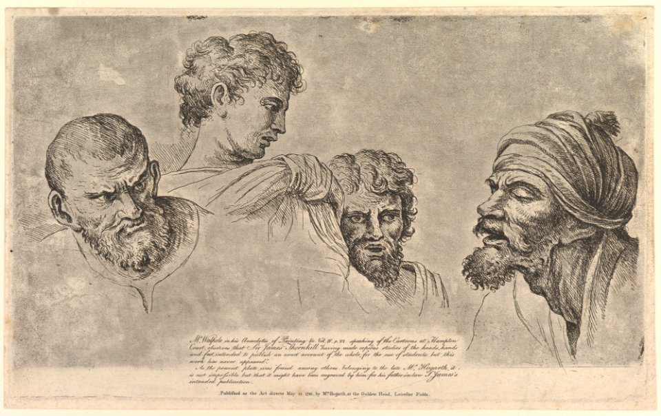 Four Heads From the Raphael Cartoons at Hampton Court MET DP824951
