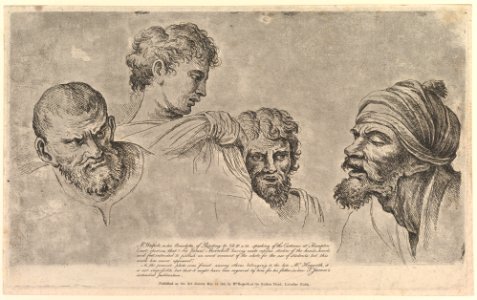 Four Heads From the Raphael Cartoons at Hampton Court MET DP824951