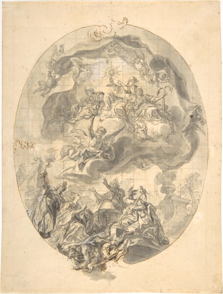Four Continents- The Peoples of the Earth Invoking the Deities MET DP803800