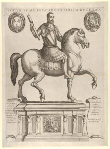 Equestrian Statue of Henry II, King of France, in the Palazzo Rucellai by Daniele de Volterra MET DP836049