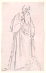 Figure Study after Andrea di Bonaiuto, S. Maria Novella, Florence Met DP890180
