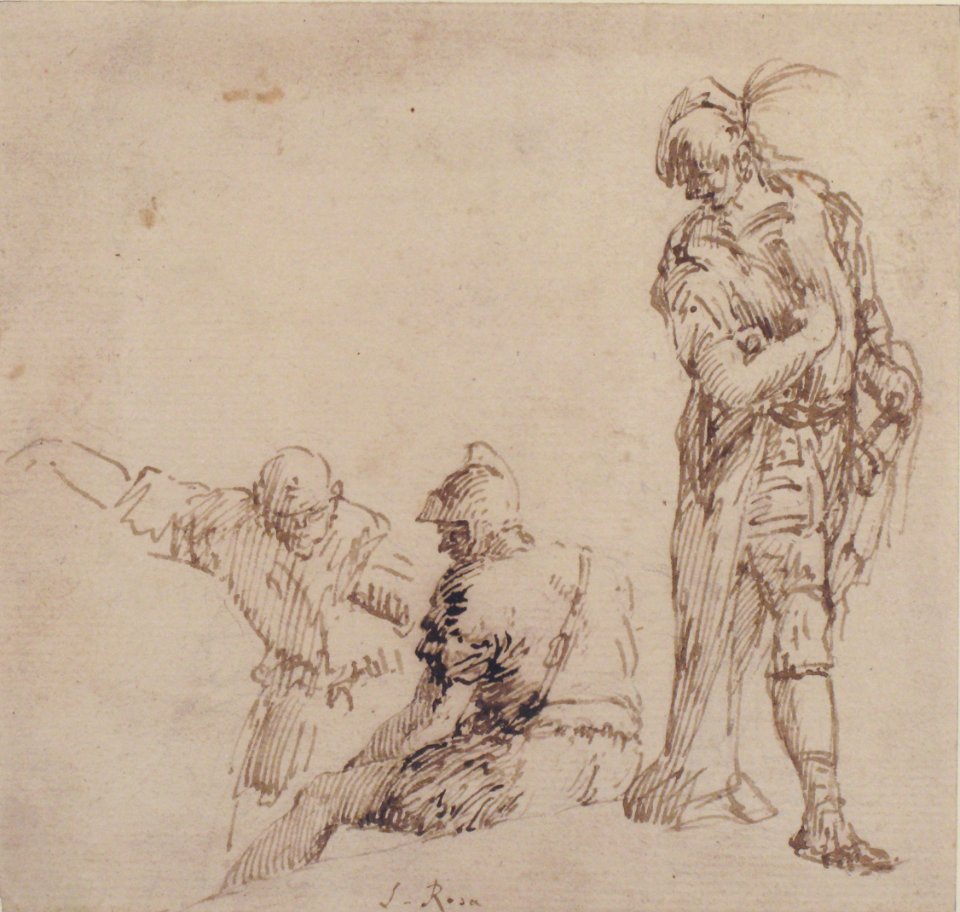 Figure studies- seated and standing men MET 1970.101.13