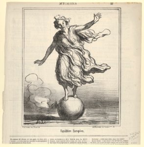 Equilibre Europeen, from Actualités, published in le Charivari, April 3, 1867 MET DP835583