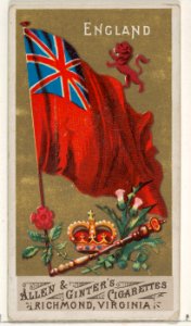 England, from Flags of All Nations, Series 1 (N9) for Allen & Ginter Cigarettes Brands MET DP831947
