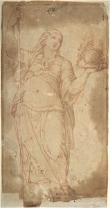 Figure Holding a Spear and a Helmet MET DP801871
