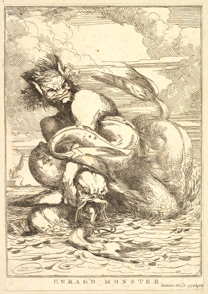 Enrag'd Monster (from Fifteen Etchings Dedicated to Sir Joshua Reynolds) MET DP828489