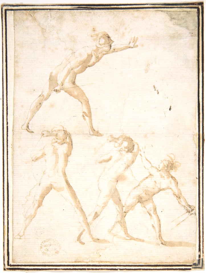 Four Nude Warriors MET DP807692