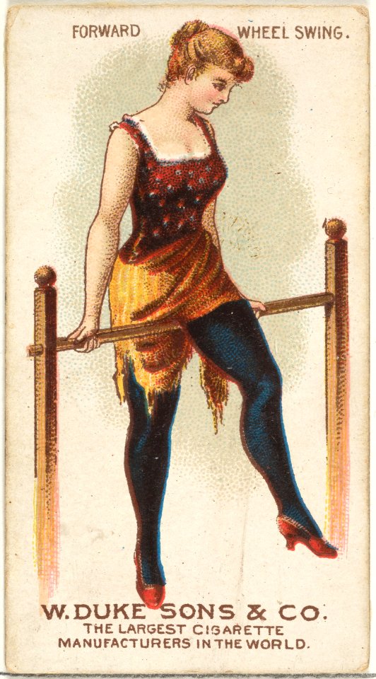 Forward Wheel Swing, from the Gymnastic Exercises series (N77) for Duke brand cigarettes MET DP827454
