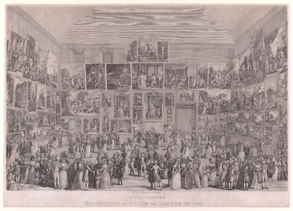 Exposition au Salon du Louvre en 1787 Met DP-15578-001