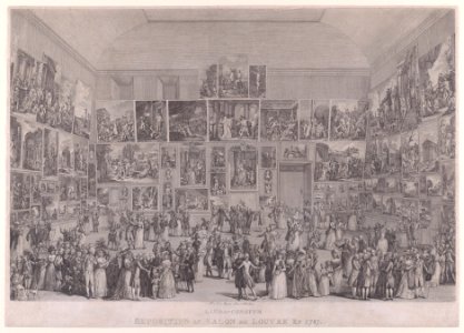 Exposition au Salon du Louvre en 1787 Met DP-15578-001