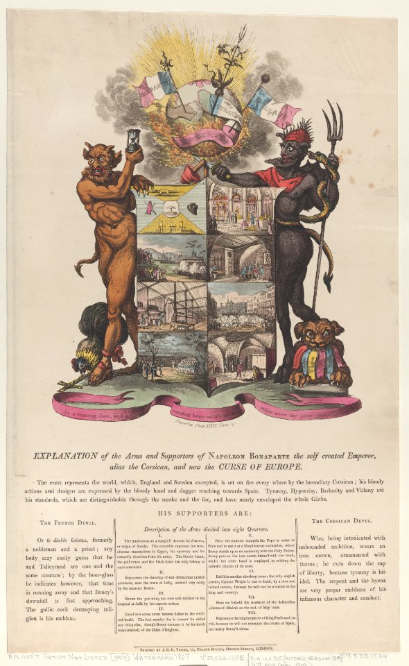 Explanation of the Arms and Supporters of Napoleon Bonaparte Met DP884651