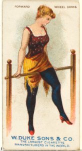 Forward Wheel Swing, from the Gymnastic Exercises series (N77) for Duke brand cigarettes MET DP827453