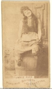 Fanny Rice, from the Actors and Actresses series (N45, Type 1) for Virginia Brights Cigarettes MET DP829880