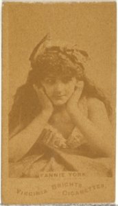 Fannie York, from the Actors and Actresses series (N45, Type 1) for Virginia Brights Cigarettes MET DP830115