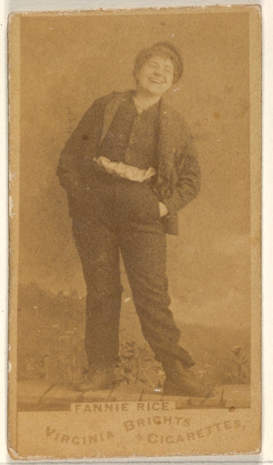 Fannie Rice, from the Actors and Actresses series (N45, Type 1) for Virginia Brights Cigarettes MET DP830509