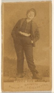Fannie Rice, from the Actors and Actresses series (N45, Type 1) for Virginia Brights Cigarettes MET DP830509