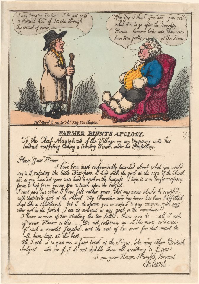 Farmer Blunt's Apology - MET DP880596