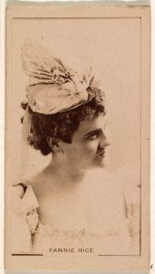 Fannie Rice, from the Actresses series (N245) issued by Kinney Brothers to promote Sweet Caporal Cigarettes MET DP859394