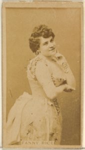 Fanny Rice, from the Actors and Actresses series (N45, Type 8) for Virginia Brights Cigarettes MET DP831598