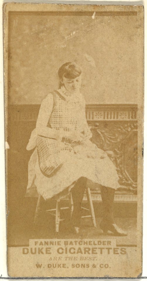 Fannie Batchelder, from the Actors and Actresses series (N145-7) issued by Duke Sons & Co. to promote Duke Cigarettes MET DP840548