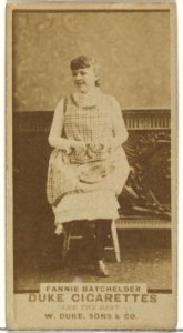 Fannie Batchelder, from the Actors and Actresses series (N145-7) issued by Duke Sons & Co. to promote Duke Cigarettes MET DP840351