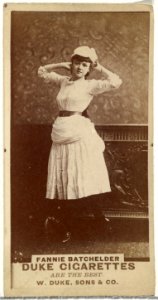 Fannie Batchelder, from the Actors and Actresses series (N145-7) issued by Duke Sons & Co. to promote Duke Cigarettes MET DP840352