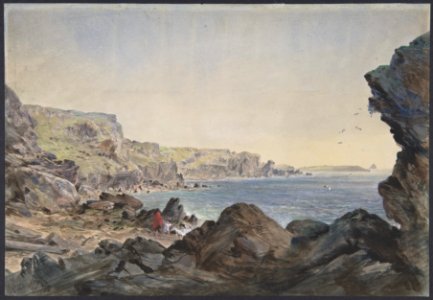 Foilhummerum Bay, Valentia, Looking Seawards from the Point at Which the Cable Reaches the Shore of Ireland MET DP801248