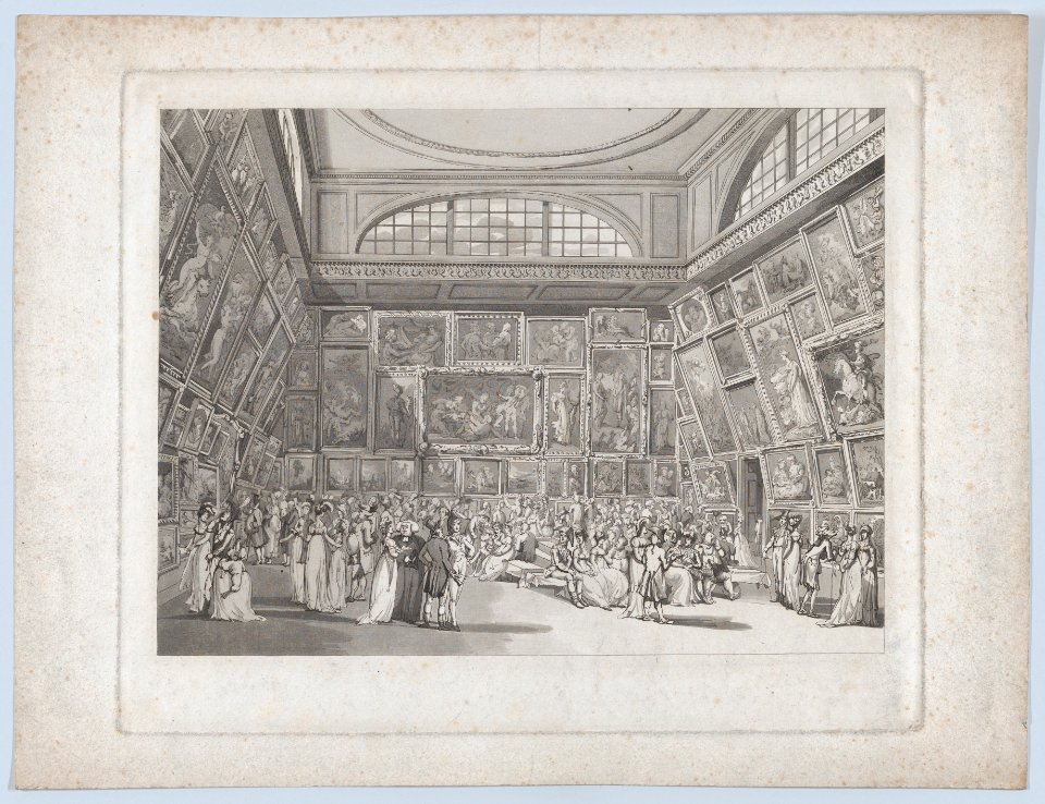 Exhibition Room, Somerset House (Microcosm of London, pl. 2) MET DP874018