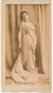 Fannie McIntyre, from the Actresses series (N245) issued by Kinney Brothers to promote Sweet Caporal Cigarettes MET DP859098