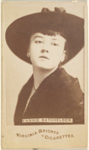 Fannie Batchelder, from the Actors and Actresses series (N45, Type 6) for Virginia Brights Cigarettes MET DP831232
