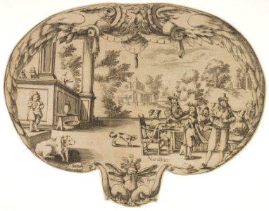 Fan with Villa Scene MET DP832650