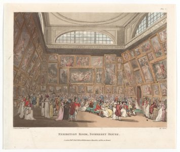Exhibition Room, Somerset House (Microcosm of London, plate 2) MET DP874005
