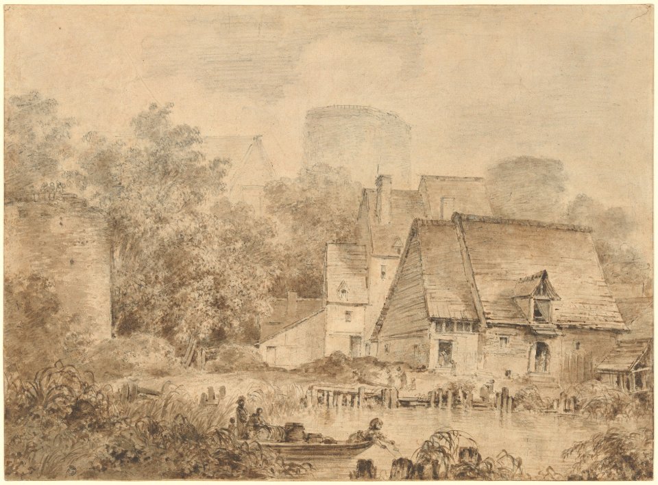 Farm Buildings beside a Waterway MET DP213759