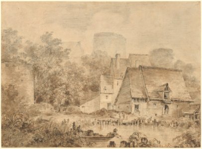 Farm Buildings beside a Waterway MET DP213759