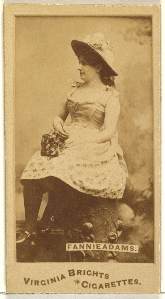 Fannie Adams, from the Actors and Actresses series (N45, Type 1) for Virginia Brights Cigarettes MET DP828862